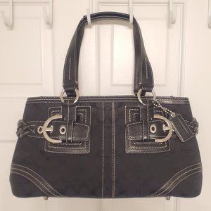 Coach Black Soho Signature Braided Buckles 5089